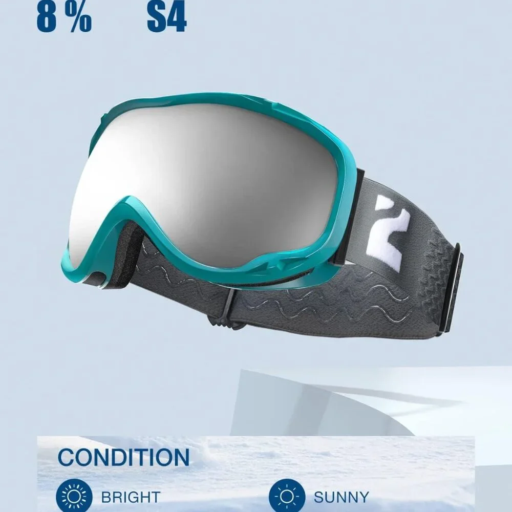 Ski Goggles OTG Anti fog Snow Goggles